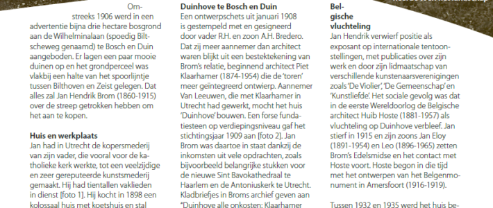 Duinhove, buitenhuis van een notabele familie Duinhove, buitenhuis van een notabele familie